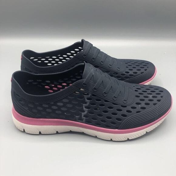 Skechers Rubber Water Shoes Womens Size 8 Comfort Walking Navy Slip On Swim - Picture 1 of 8